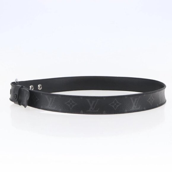 LOUIS VUITTON Monogram Eclipse Ceinture Voyager Belt LV Auth bs29690 - Picture 4 of 13